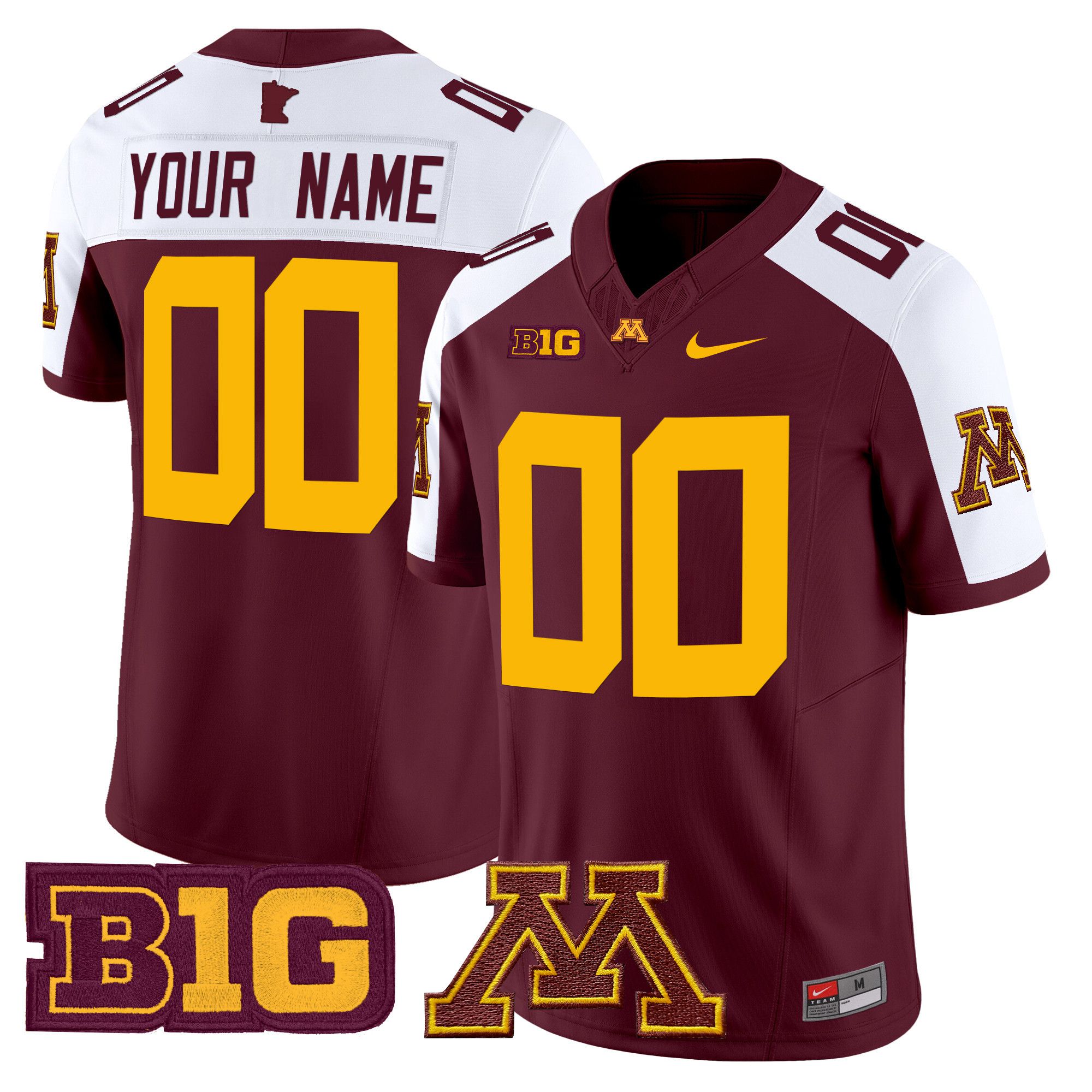 Men Minnesota Golden Gophers Red Nike 2024 Vapor Limited Custom NCAA Jersey->customized ncaa jersey->Custom Jersey